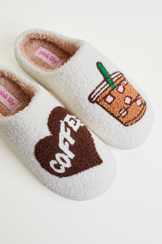 Cozi Coffee Sherpa Slippers - Image 3