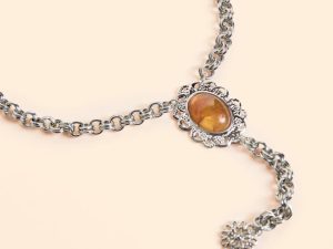 Lynn Brown Lariat Necklace