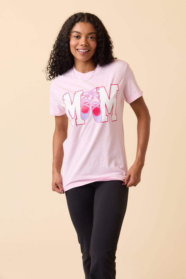 Mom Block Dance Light Pink Graphic Tee - Image 3