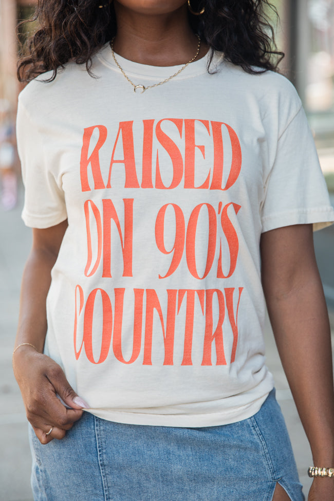 Raised On 90s Country Ivory Graphic Tee - Image 2