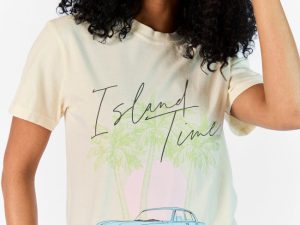 Island Time Ivory Graphic Tee
