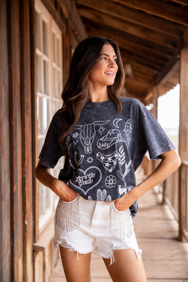 Zutter Western Black and White Graphic Tee FINAL SALE - Image 2