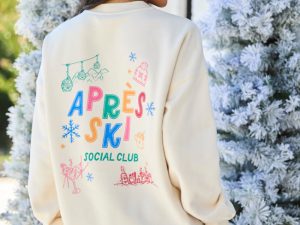 Après Ski Social Club Cream Graphic Sweatshirt