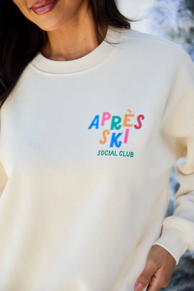 Après Ski Social Club Cream Graphic Sweatshirt - Image 2