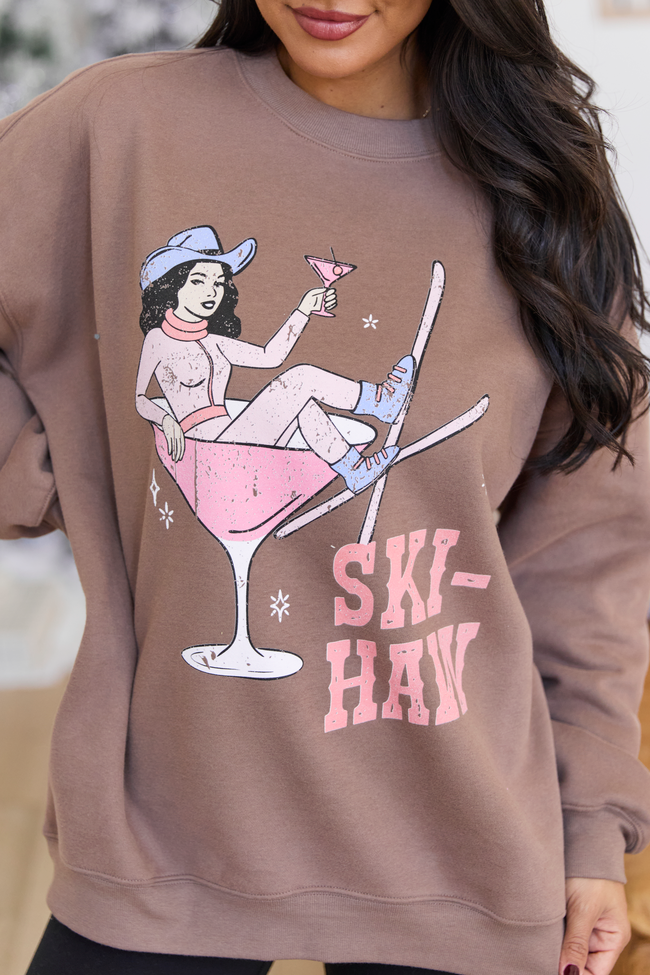 Ski Haw Mocha Graphic Sweatshirt - Image 2