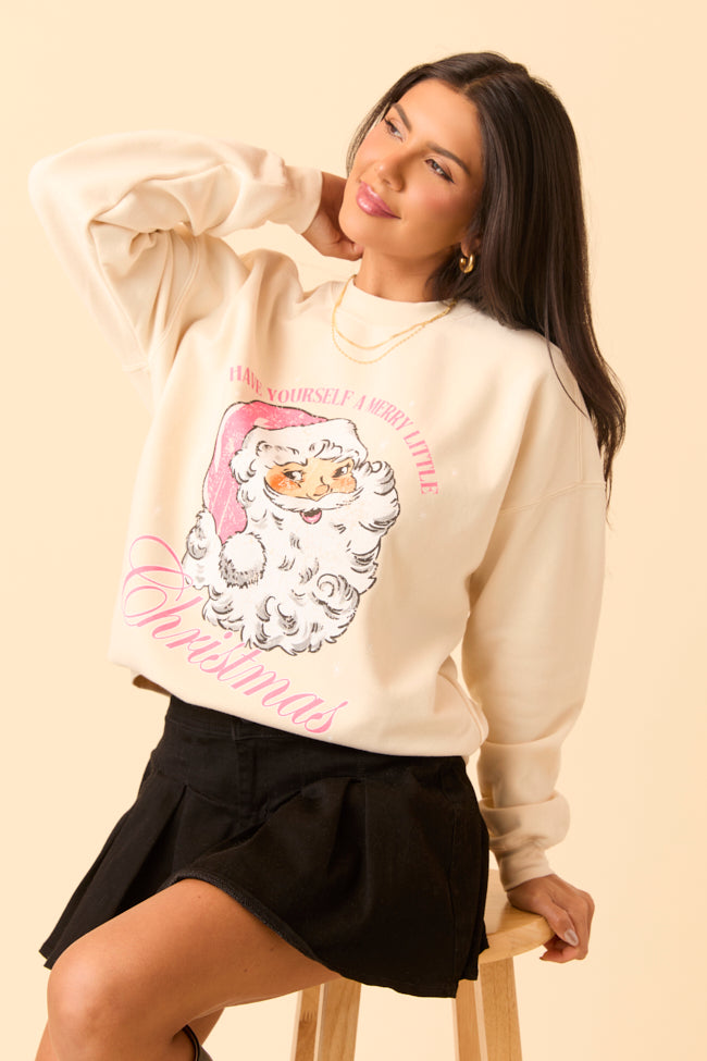 Vintage Santa Cream Graphic Sweatshirt - Image 5