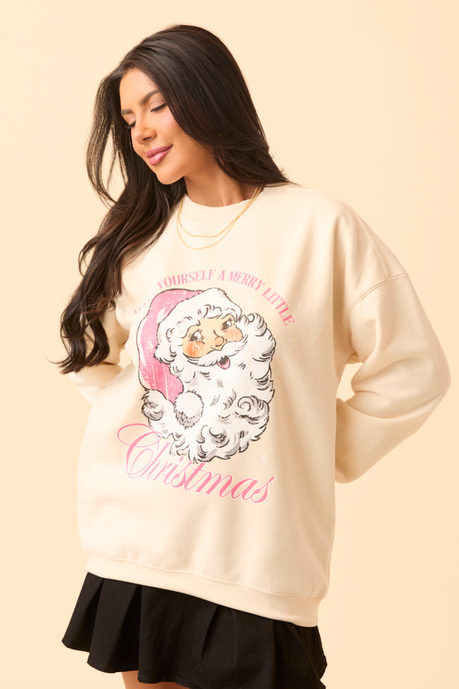 Vintage Santa Cream Graphic Sweatshirt - Image 7