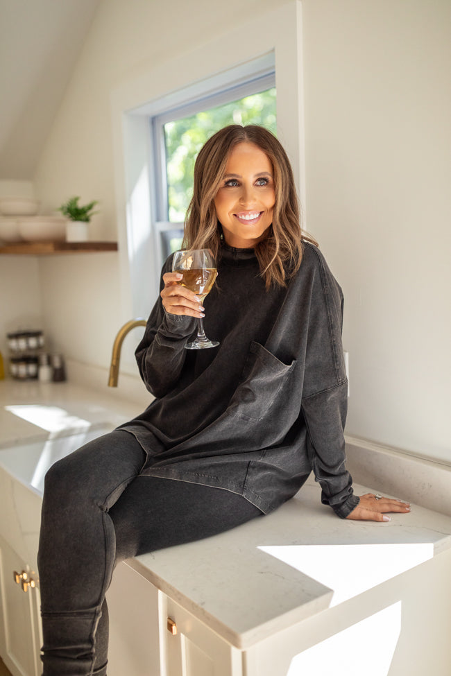 Lexi Black Oversized Hoodie Set Emily Fauver X Pink Lily - Image 3