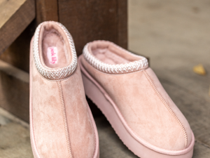 Hayden Blush Platform Slippers