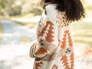 Elvis Southwestern Print Cozy Cardigan