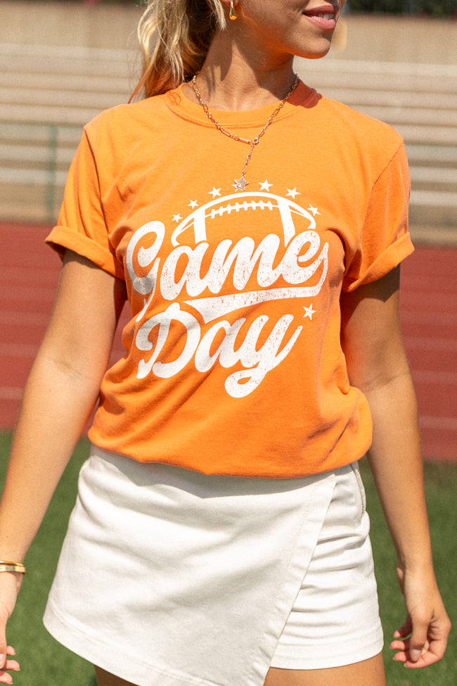 Game Day Script Burnt Orange Graphic Tee - Image 2