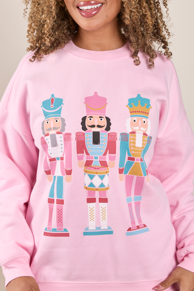 Nutcrackers Light Pink Graphic Sweatshirt - Image 2