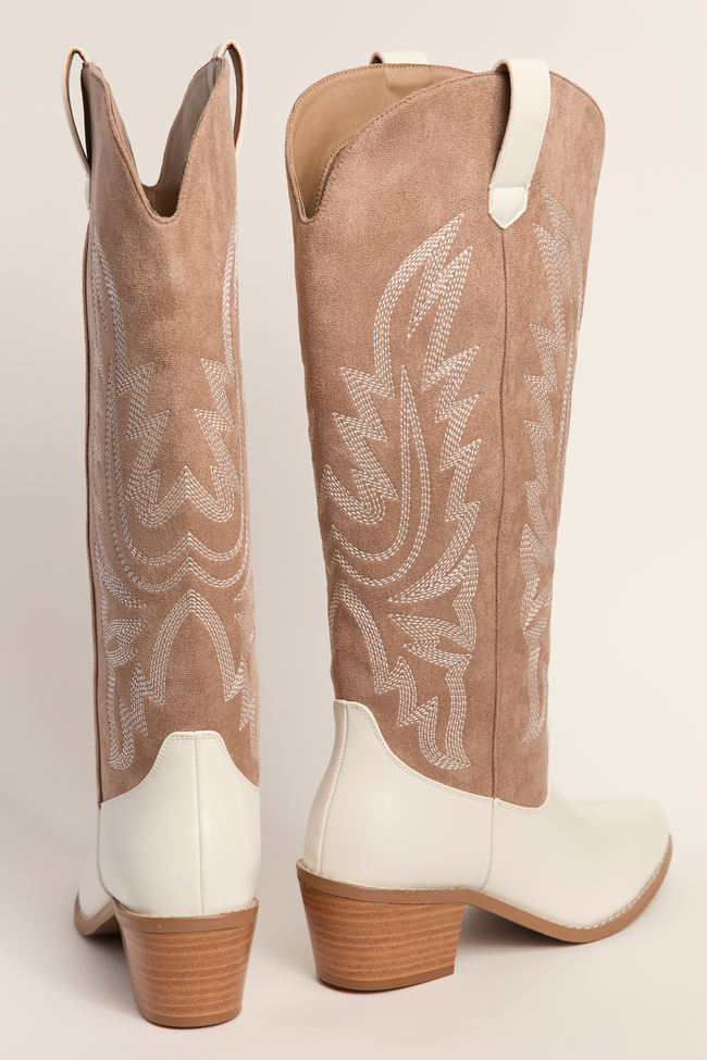 Boujee Two Tone Boots - Image 9