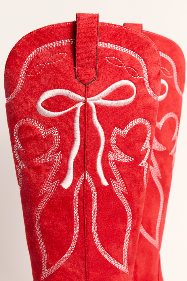 Boss Bow Red Boots - Image 9