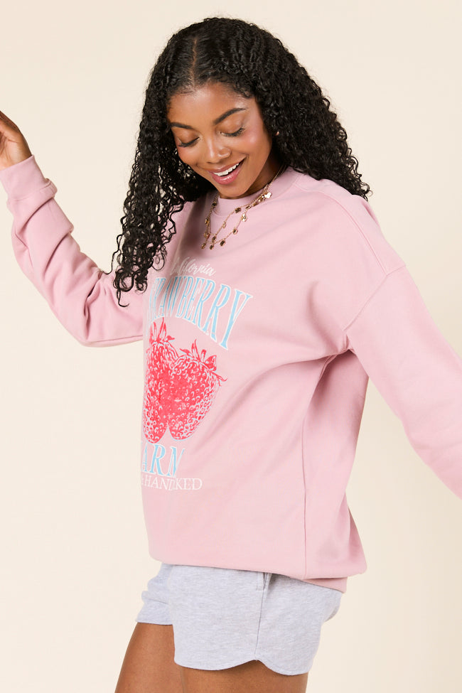 California Strawberry Farms Mauve Graphic Sweatshirt - Image 4