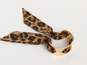 Rafael Leopard Scarf Bangle Bracelet