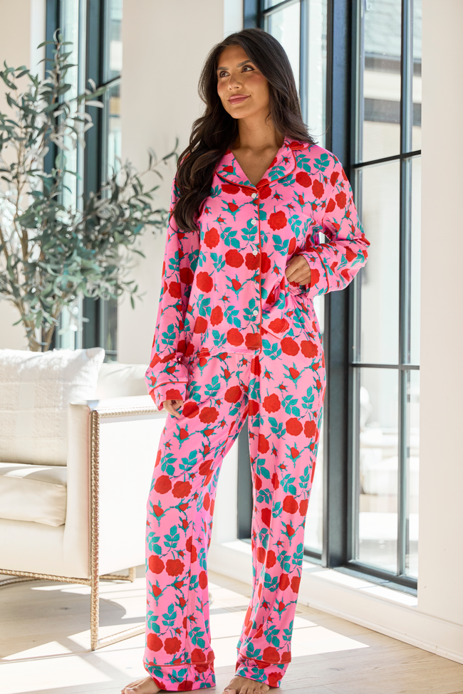 Bed Of Roses Pink Pajama Set - Image 2
