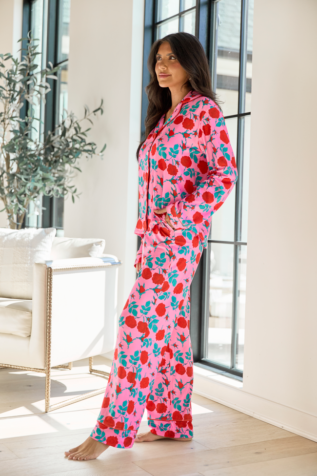 Bed Of Roses Pink Pajama Set - Image 4