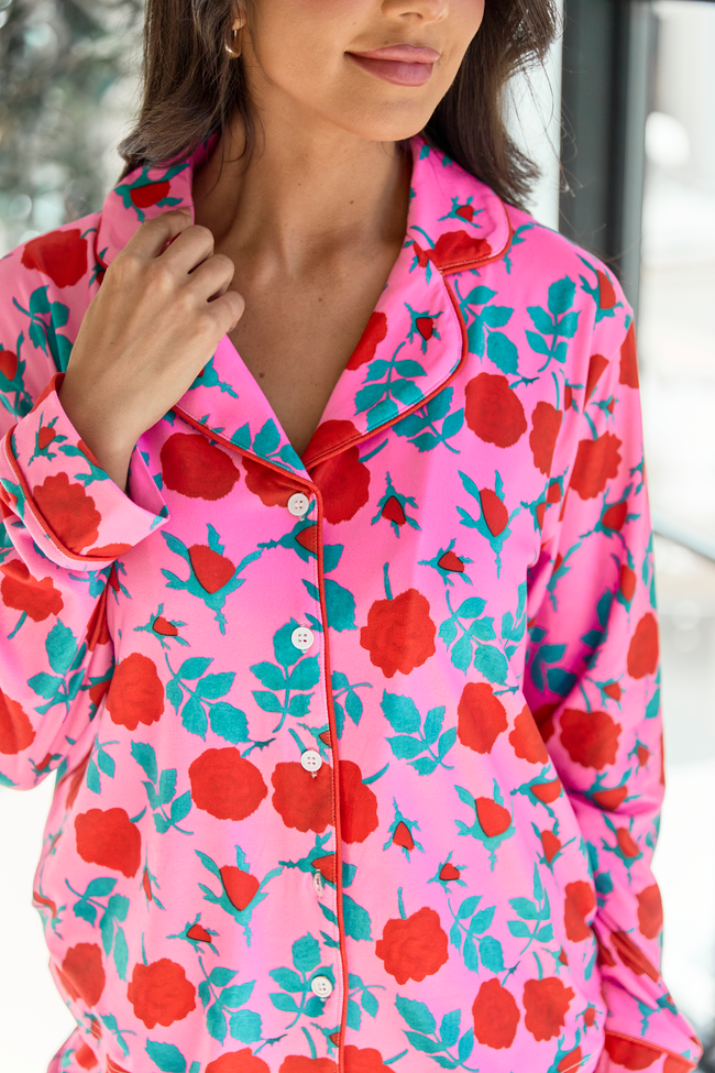 Bed Of Roses Pink Pajama Set - Image 7