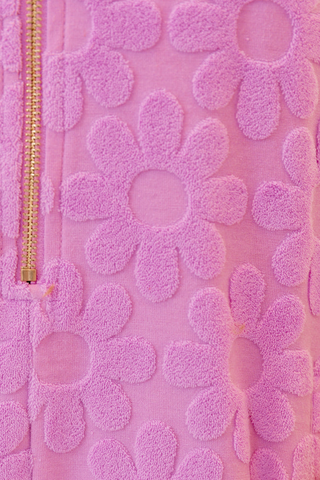 Daisies On The Dock Light Purple Terry Romper FINAL SALE - Image 3