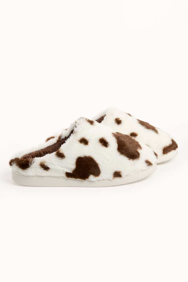 Lucila Cow Print Slippers DOORBUSTER - Image 4