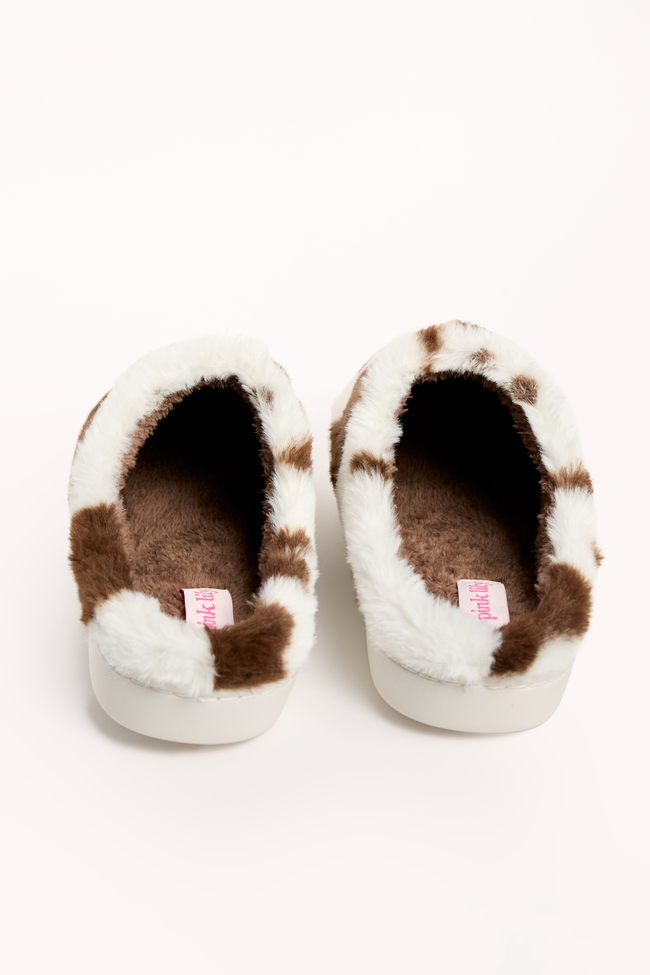 Lucila Cow Print Slippers DOORBUSTER - Image 5
