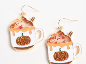 Pumpkin Spice Latte Earrings