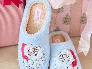 Cozi Vintage Santa Shearling Slippers