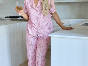 Helena Pink Western Icon Pajama Set