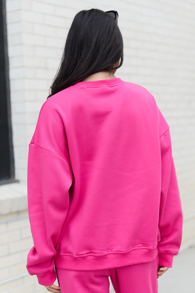 Cowgirl Ski Club Pink Sweatshirt - Image 4