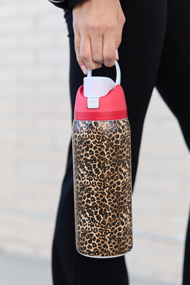 Leopard Print 32 Oz Water Bottle - Image 2