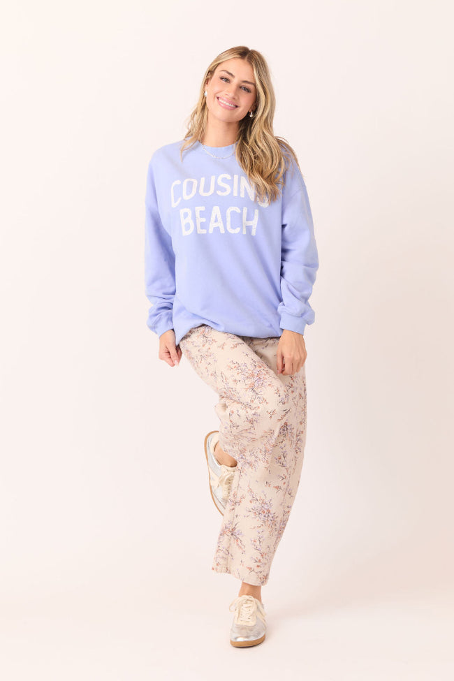 Cousins Beach Periwinkle Graphic Sweatshirt - Image 3