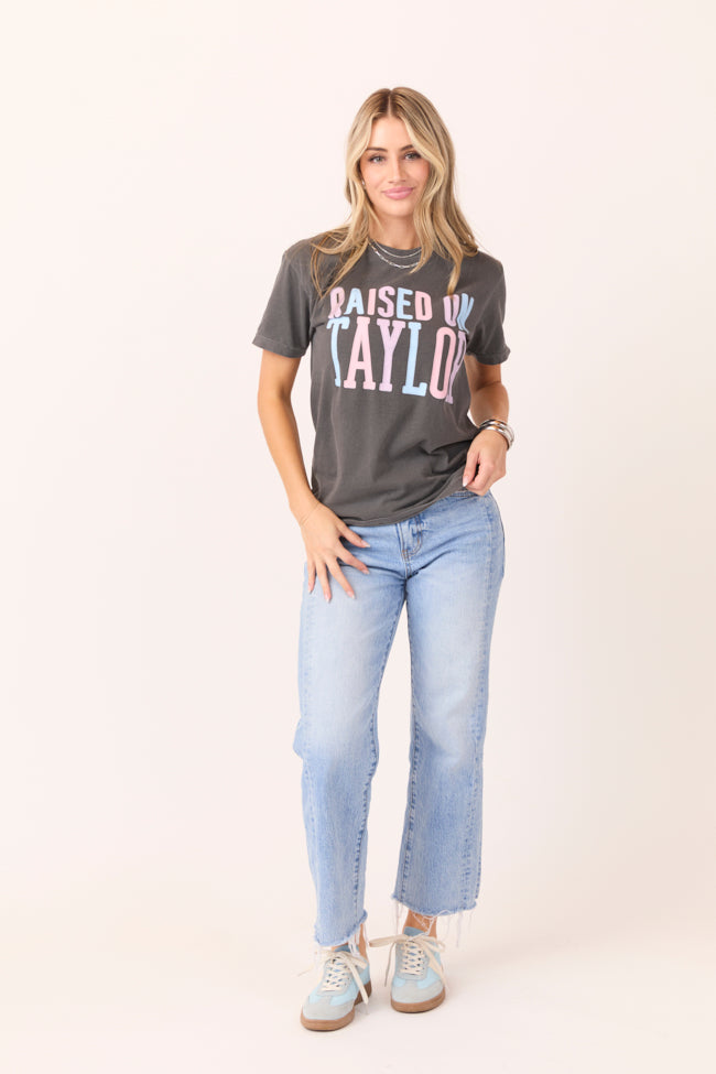 Raised On Taylor Dark Grey Graphic Tee - Image 2