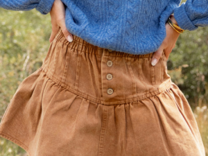 Sophie Brown Ruffle Skort