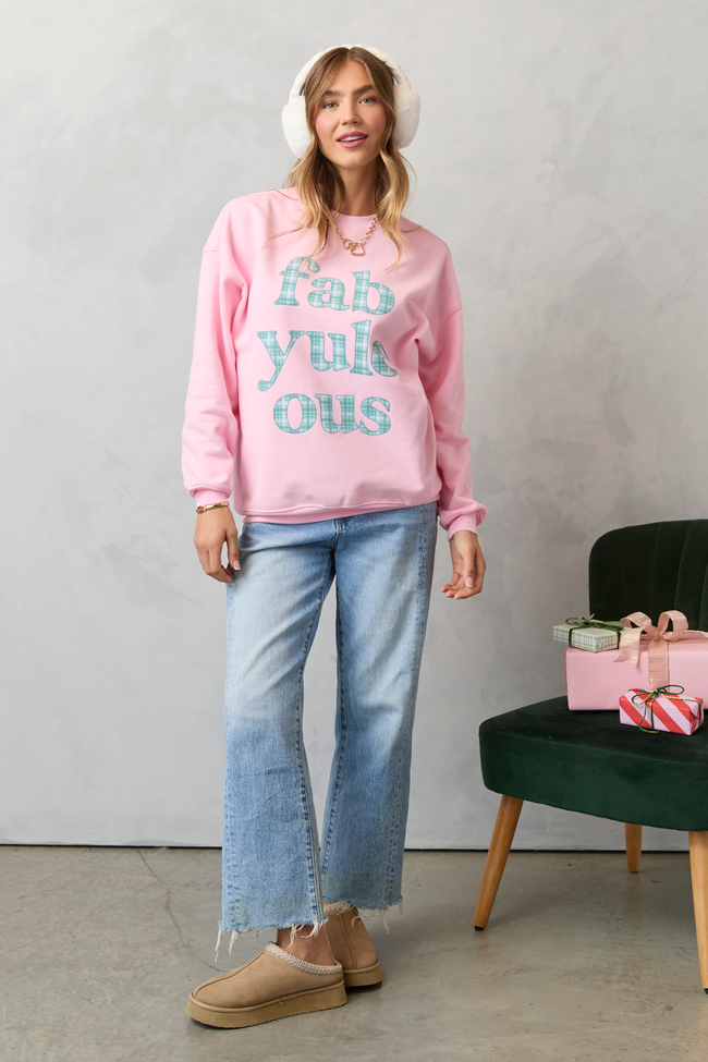 Fabyuleous Light Pink Graphic Sweatshirt - Image 8
