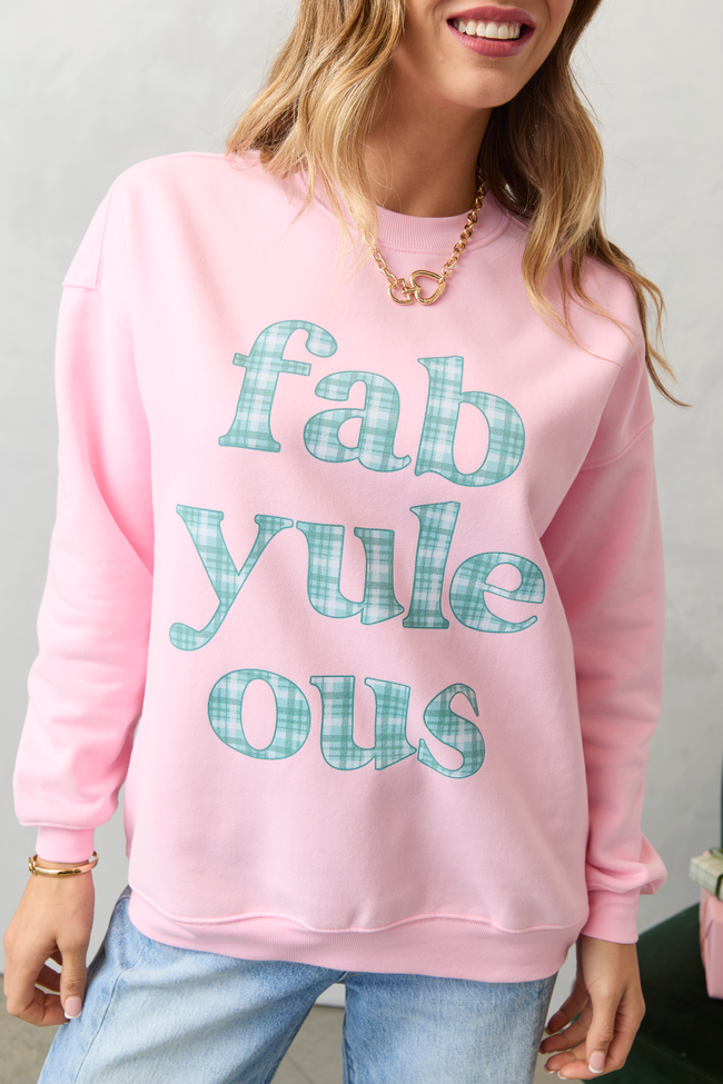 Fabyuleous Light Pink Graphic Sweatshirt - Image 6