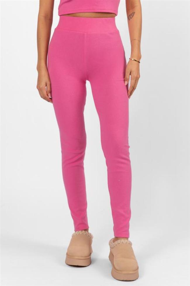 Outta Sight Pink Brushed Rib Leggings FINAL SALE